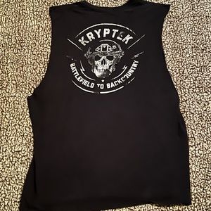 Kryptek black sleeveless shirt size large